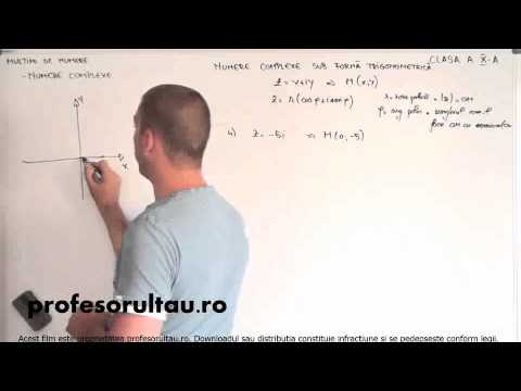22   Multimi de numere   numere complexe   forma trigonometrica   partea 3 - profesorultau.ro