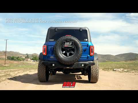 BOLD PERFORMANCE - Ford Bronco L4 2.3L/2.7L Axle-Back Hi-Tuck Turndown Exhaust
