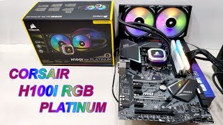 Video thumbnail for Corsair H100i Rgb Platinum Unboxing and installing by it care & computers