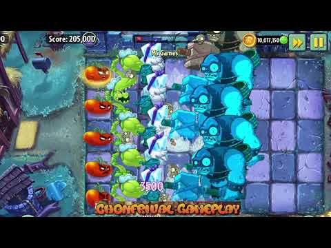 PVZ 2 | 4 Super Team Plants Vs Team Zombies Part 31 | ChonFrival