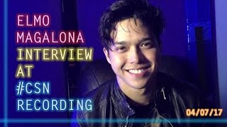 Elmo Magalona - Interview at #CSN Recording (04/07/17)