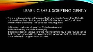 Learn C shell Scripting gently