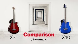 Video thumbnail for Model Comparison: Emerald Guitars X7 vs X10 by Emerald Guitars