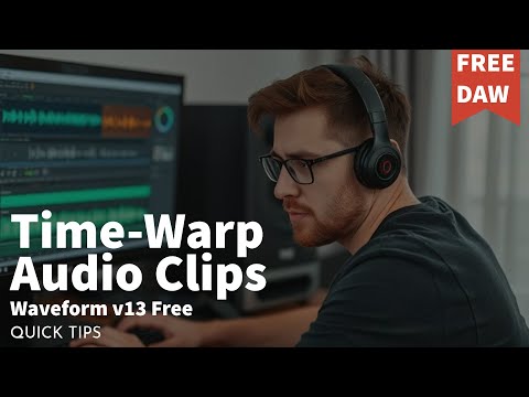 Audio Clip Tempo Change In Tracktion Waveform Free DAW