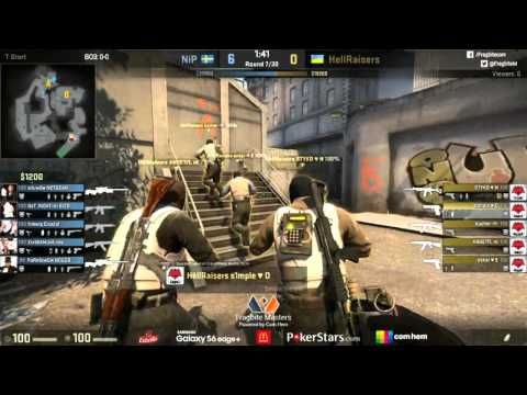 CS: GO HellRaisers vs NiP (map1 overpass) - Fragbite Masters Season 5