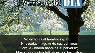 Miniatura del video: El versiculo del dia .com - Proverbios 3 v31-32