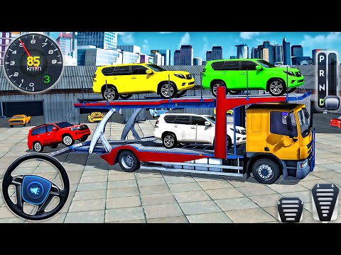 Car Transport Truck Driver Simulator 2021 - Transporting Trailer Truck Driving - Android GamePlay #2