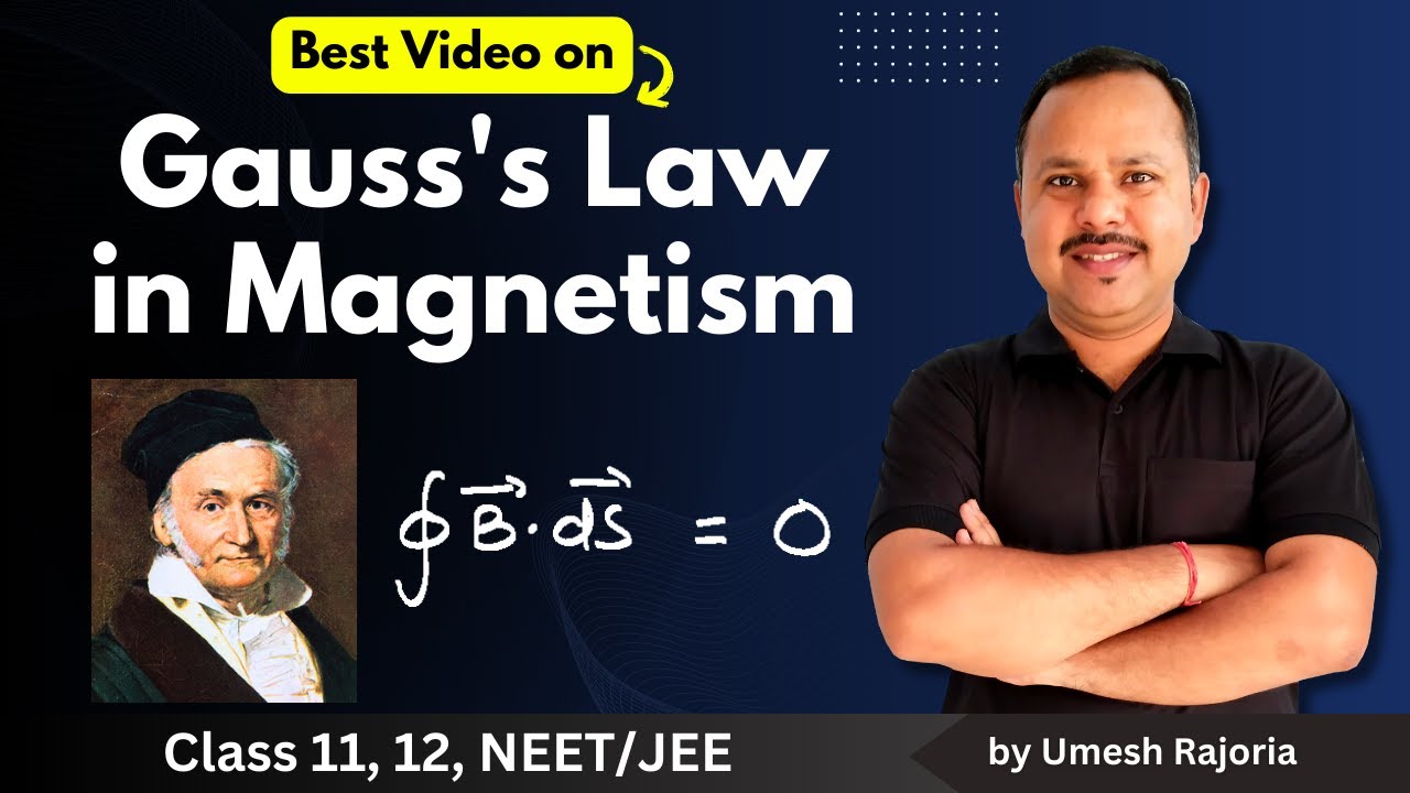 7. Gauss's Law in Magnetism | Magnetism & Matter | 12th Physics  #cbse  #umeshrajoria  #neet
