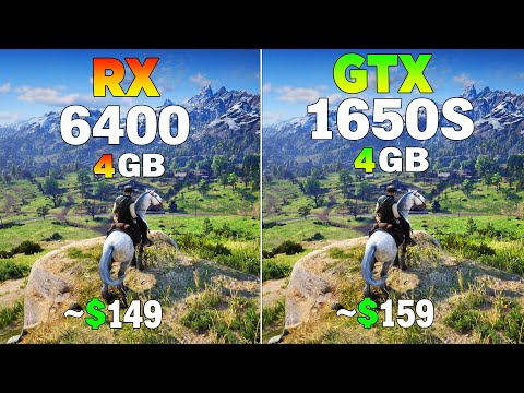 RX 6400 vs GTX 1650 Super - Test in 8 Games
