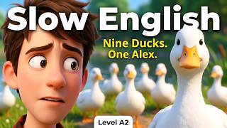 Alex Volunteers at a Wildlife Shelter | Slow English Story | English Listening Practice | Level A2