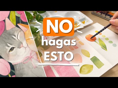 WATERCOLOR PAINTING MISTAKES 🎨 | Learn to paint from scratch!