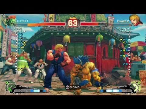 Playerjun52 [Ken] vs T SRAI [Blanka] SSF4 Japanese Online Ranked Matches - TRUE-HD