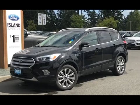 2018 Ford Escape Titanium W/ Panoramic Moon Roof, Nav, AWD Review| Island Ford