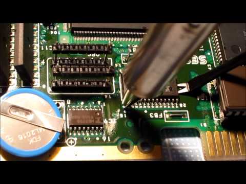 SEGA MEGA-CD Model 1 Circuit Repair - SRAM removal (1 of 2)