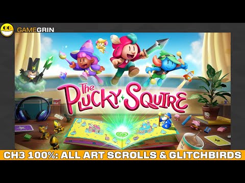 The Plucky Squire Chapter Three 100% All Art Scrolls, Glitchbirds, and Achievements
