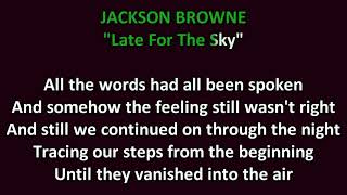 Jackson Browne - Late for the Sky