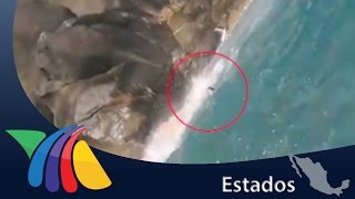 Enorme ola las arrastró mar adentro | Noticias de Baja california