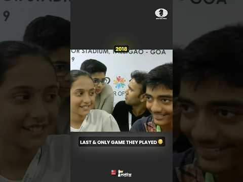 Gukesh & Divya meet again after 7 years 😍😍 #chess #gukesh #divyadeshmukh