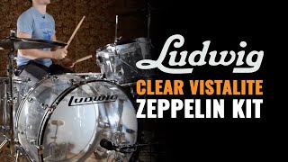 Ludwig Clear Vistalite 4pc Zeppelin Kit | Chicago Drum Exchange Demo