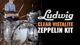 Video thumbnail for Ludwig Clear Vistalite 4pc Zeppelin Kit | Chicago Drum Exchange Demo by Chicago Music Exchange