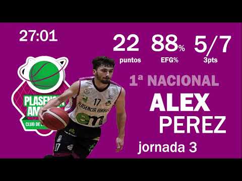 ALEX PEREZ J3 2022-23 1ª NACIONAL PLASENCIA vs BCB BADAJOZ