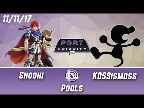 Port Priority 2 - Shoghi (Roy, Robin)  Vs. KOSSismoss (Mr. Game and Watch) - Pools