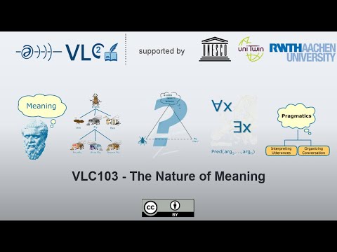 VLC103 - The Nature of Meaning