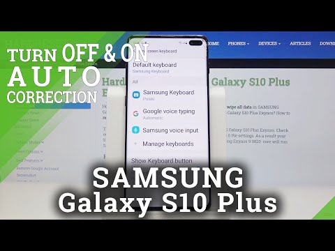 How to Enter Auto-Correction Options Samsung Galaxy S10 Plus - Predictive Text Feature