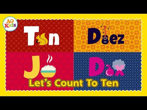 Let's Count to Ten in 4 Different Languages! (Kid's Song) | English, Spanish, Japanese & French
