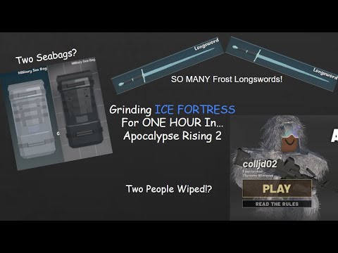 I Grinded ICE FORTRESS For ONE HOUR And Here's What Happened... - Apocalypse Rising 2