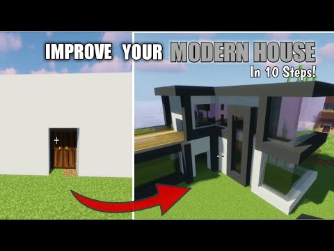 Improve Your Modern house in minecraft very easily
