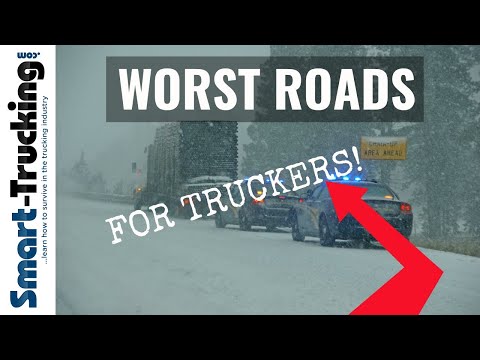 10+ Most Dangerous Roads For Truck Drivers in North America