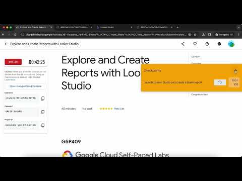 Explore and Create Reports with Looker Studio GSP409