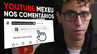 A nova função de comentários do YouTube (minha opinião)
