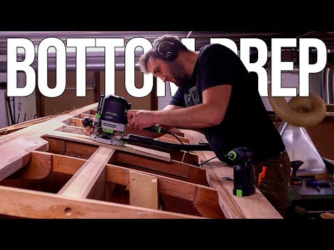 Cutting Limber Holes, Fairing and Preparing For Bottom Planking | Building Temptress Ep35