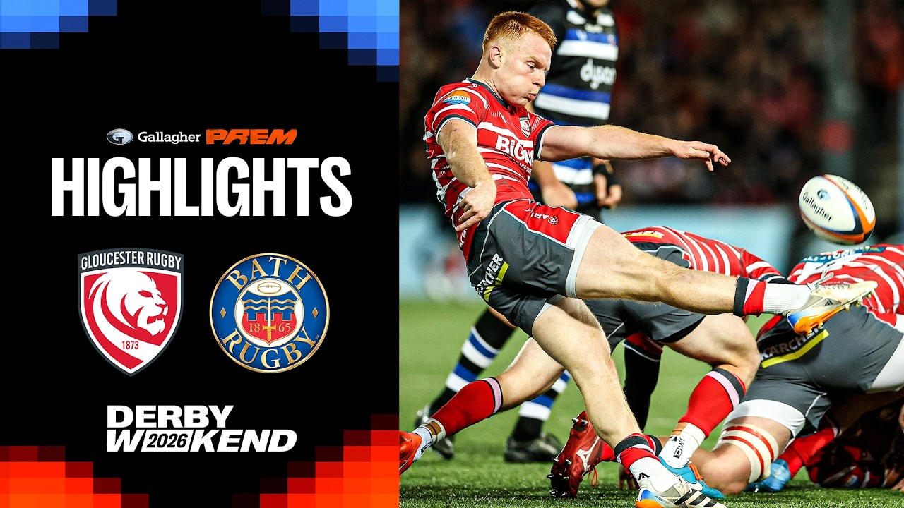 Woman Rugby Drawing PREM Rugby | Highlights: Gloucester vs Bath Rugby - Round 4