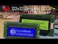 122x32 Graphic LCDs Perfect for low power, sun lit or low light conditions. #electronics #lcd