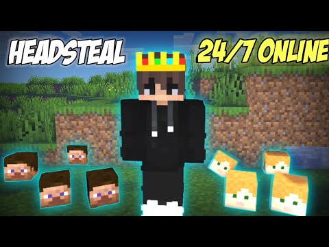 Youraj 777 - Best cracked public Headsteal smp server for Minecraft pocket and java || 24/7 online || Hindi