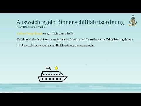 Ausweichregeln für die Sportbootführerscheine SBF Binnen (Teil 3)