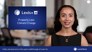 Lexis+ AI™ Property: Climate Change