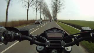 preview picture of video 'Riding a Ducati Hypermotard 796'