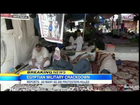 Egyptian Army Opens Fire on Protesters, Hundreds Dead