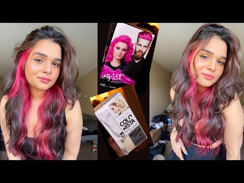 Bleaching And Coloring My Hair PINK At Home - Peekaboo...