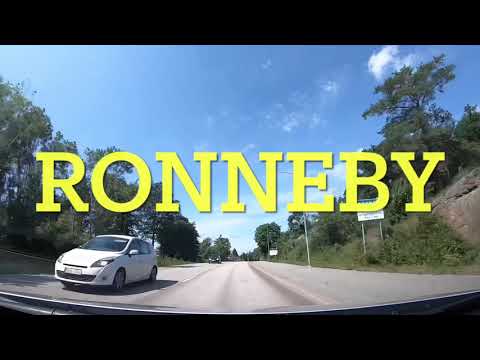 Ronneby, Sweden. Dashcam driving.