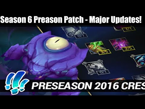 LOL: S6 Preseason Patch - Rift Herald & Massive ADC Changes