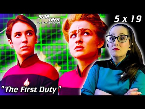 🖖Star Trek: The Next Generation 5x19 The First Duty REACTION