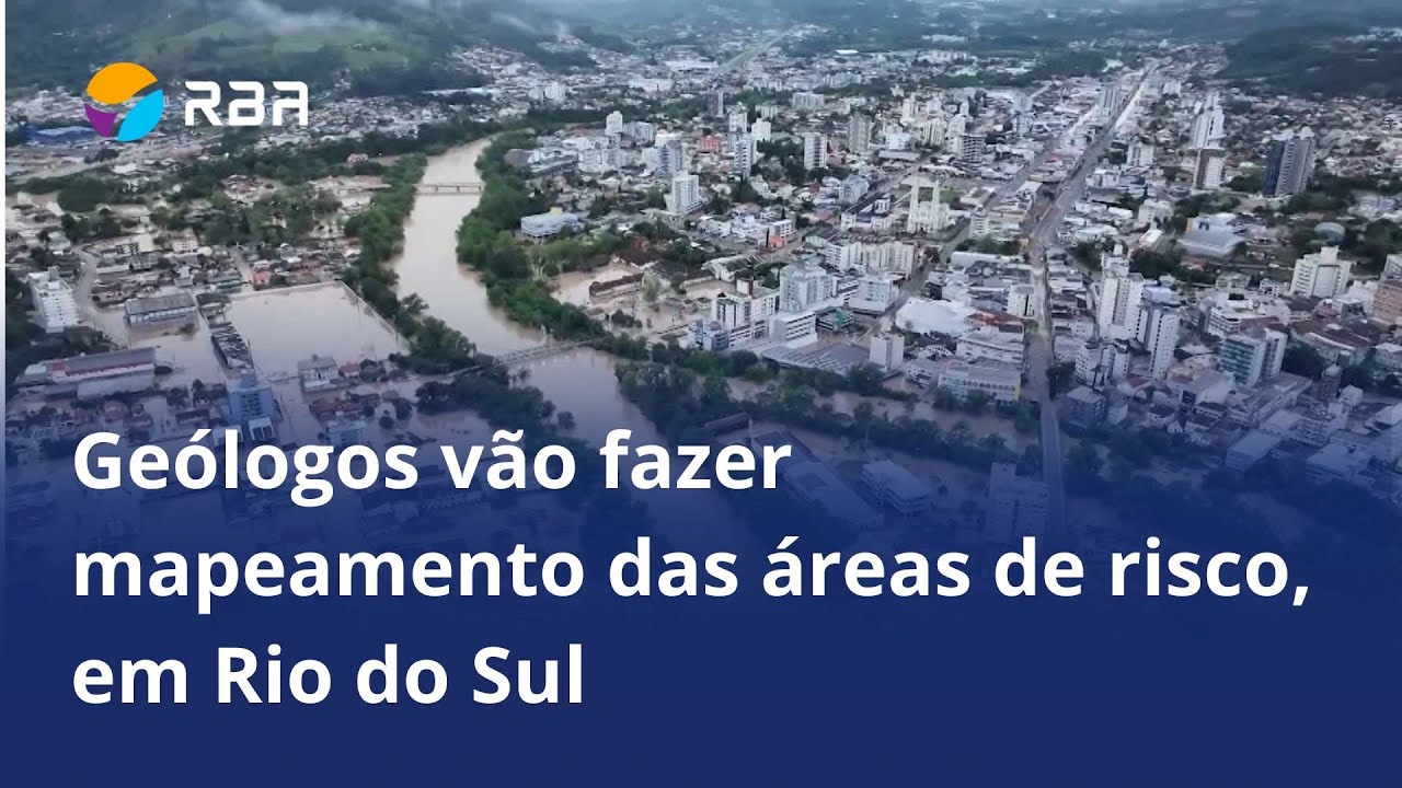Geólogos vão fazer mapeamento das áreas de risco, em Rio do Sul