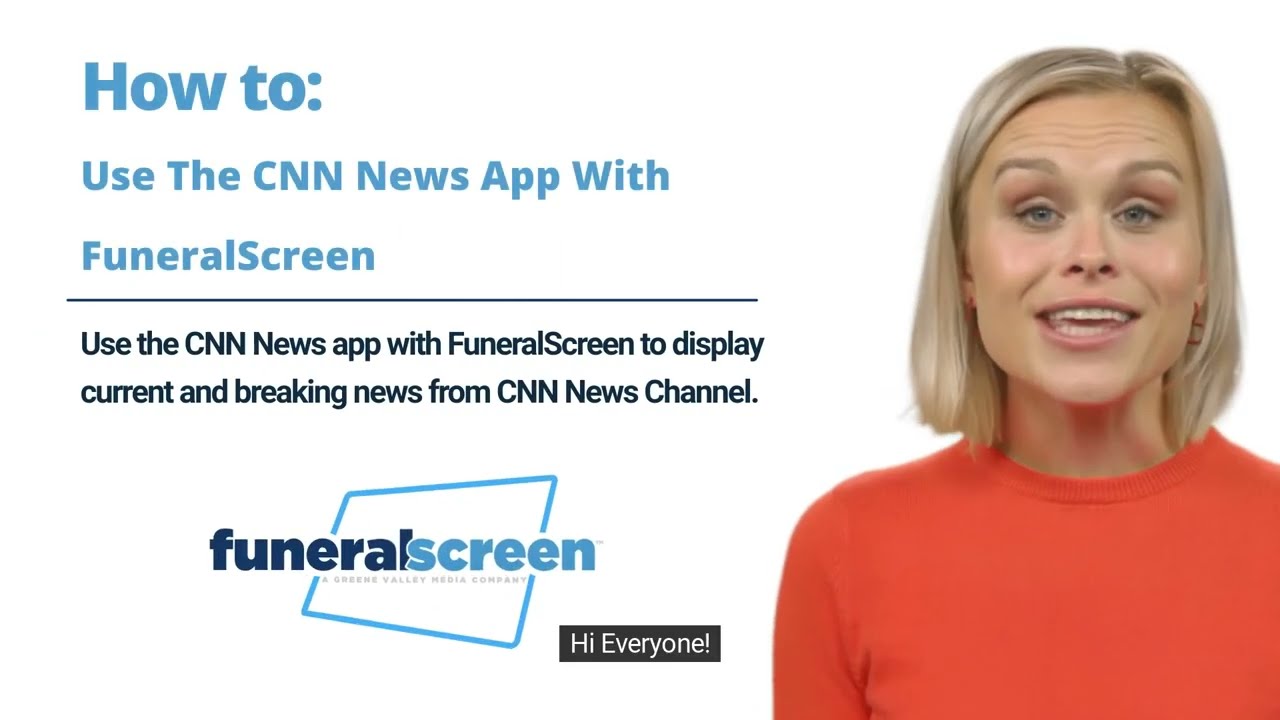 How To Use The CNN News App With FuneralScreen