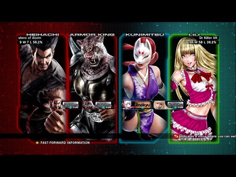stevo of doom (Armor King & Heihachi) vs Dr Killer UK (Kunimitsu & Lili)
