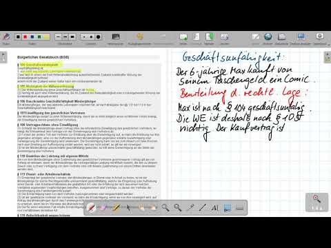 1 Grundlagen, Geschäftsunfähigkeit